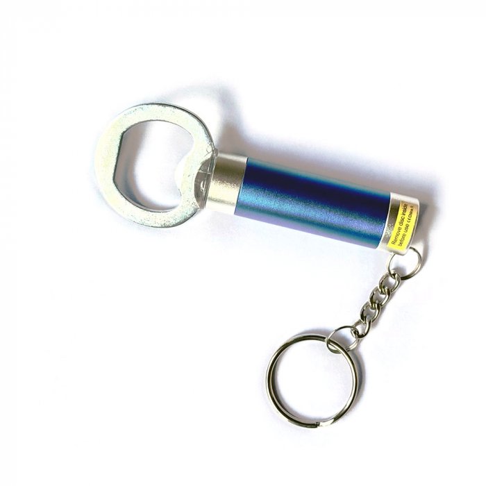 Flaschenöffner mit LED-Lampe und Schlüsselring