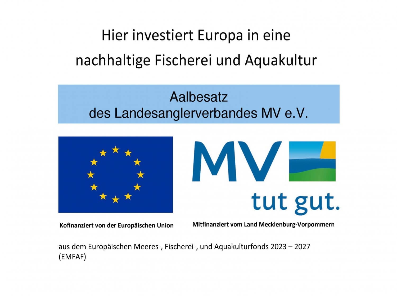 EMFAF Hinweisschild